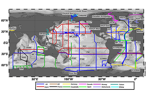 CLIVAR global map